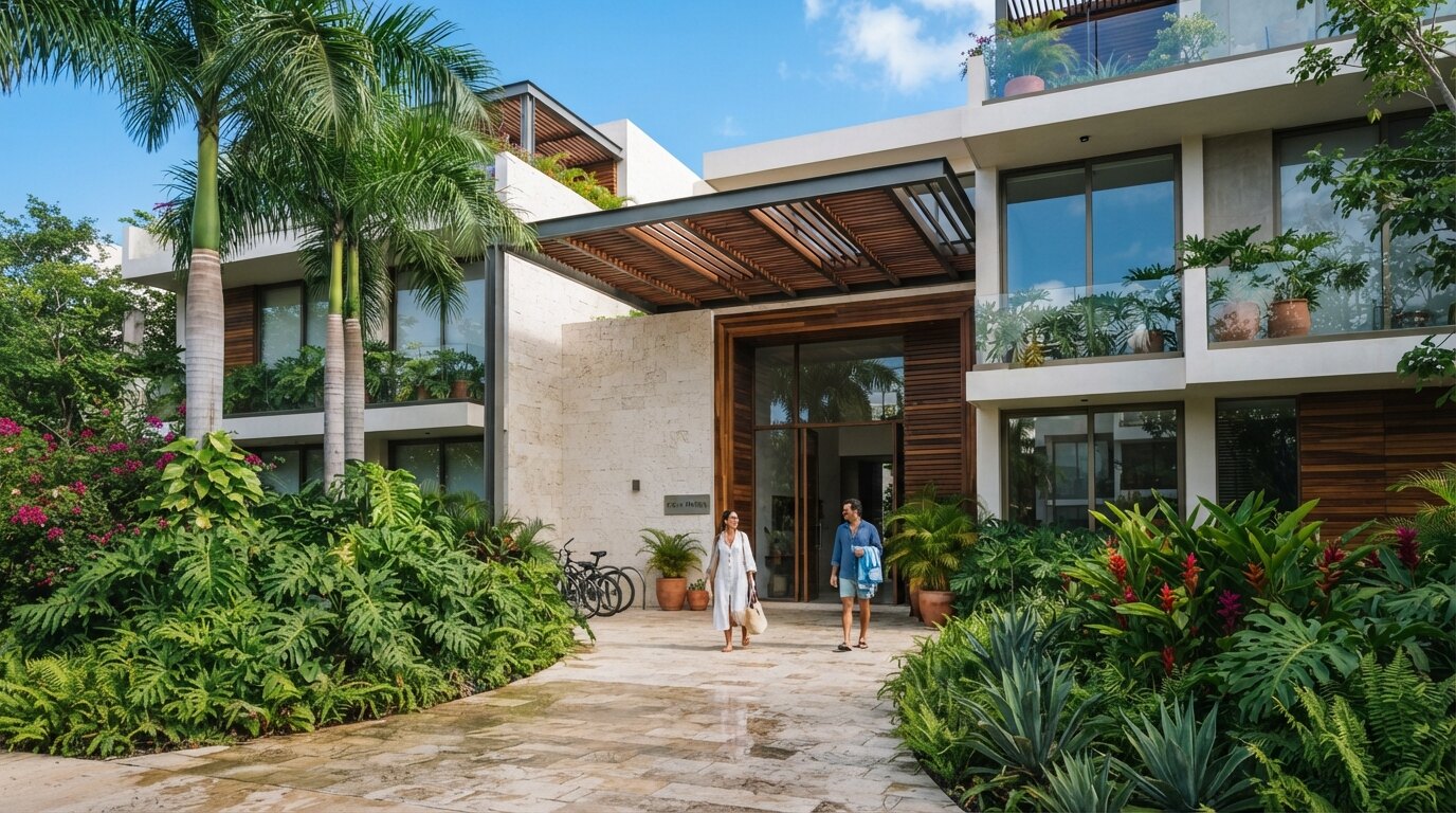 Modern condo building in Playa del Carmen for buyer checklist