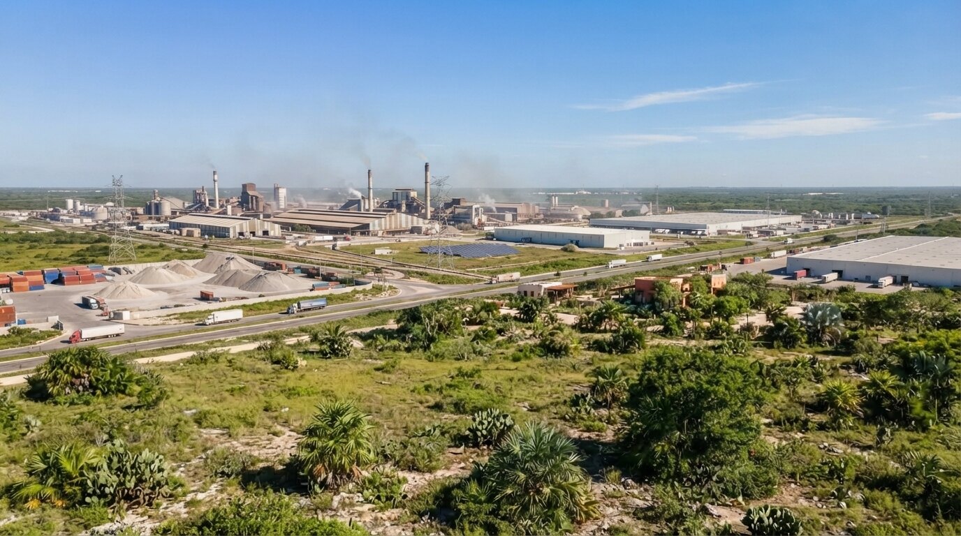 Terreno comercial listo para bodegas cerca de Mérida, con acceso industrial y potencial de desarrollo